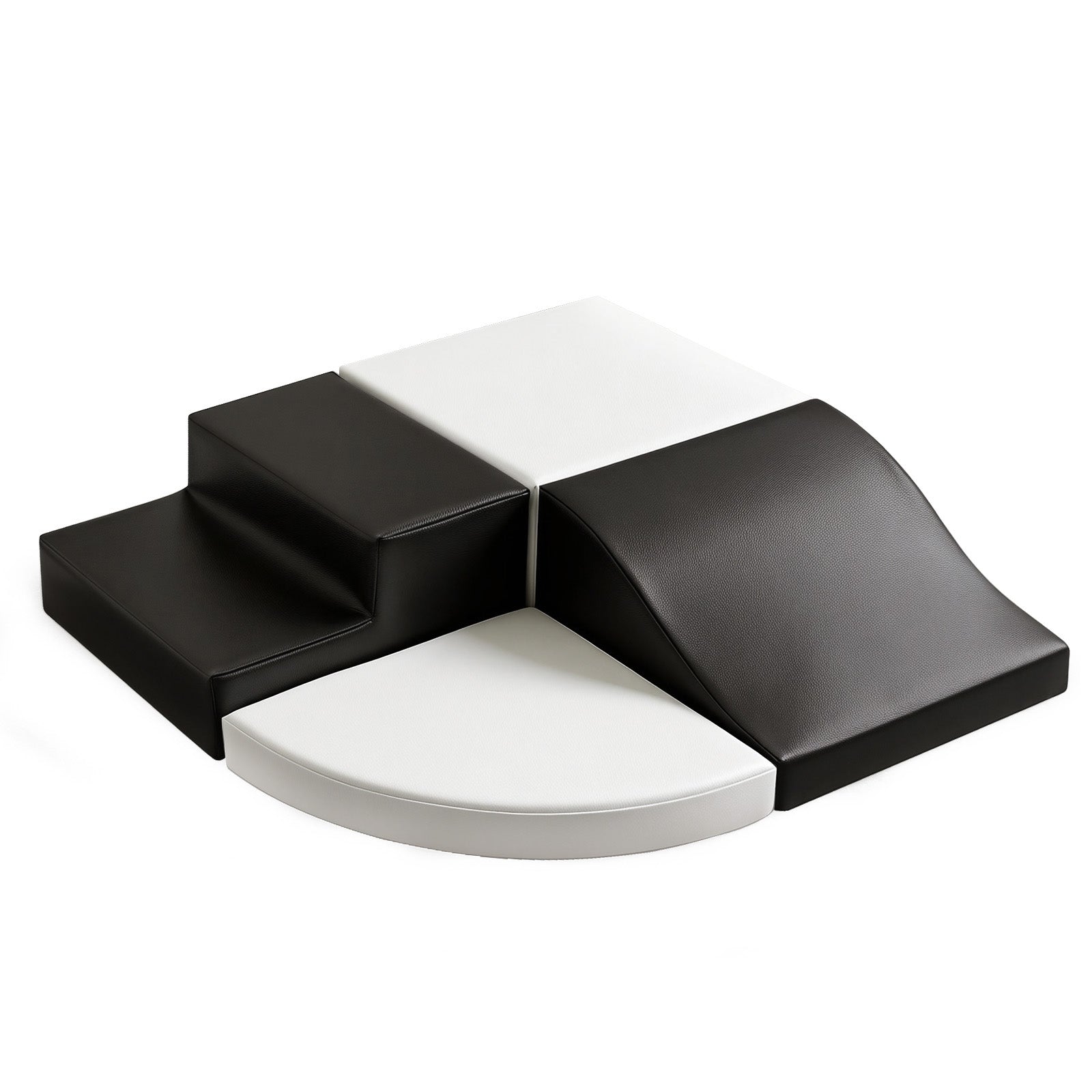 Todiby Monochrome Balance Climber modular foam leather climbing set