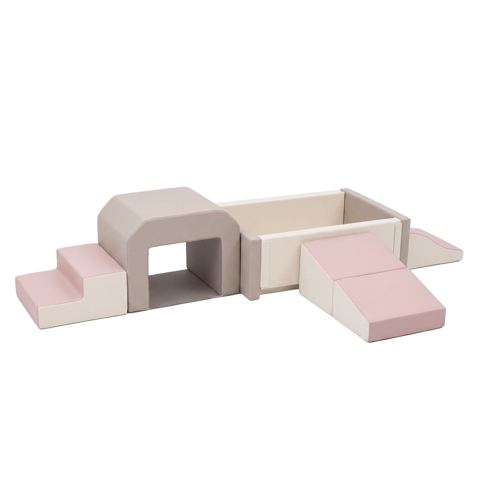 Todiby Blush Modular Adventure Set modular foam leather climbing set