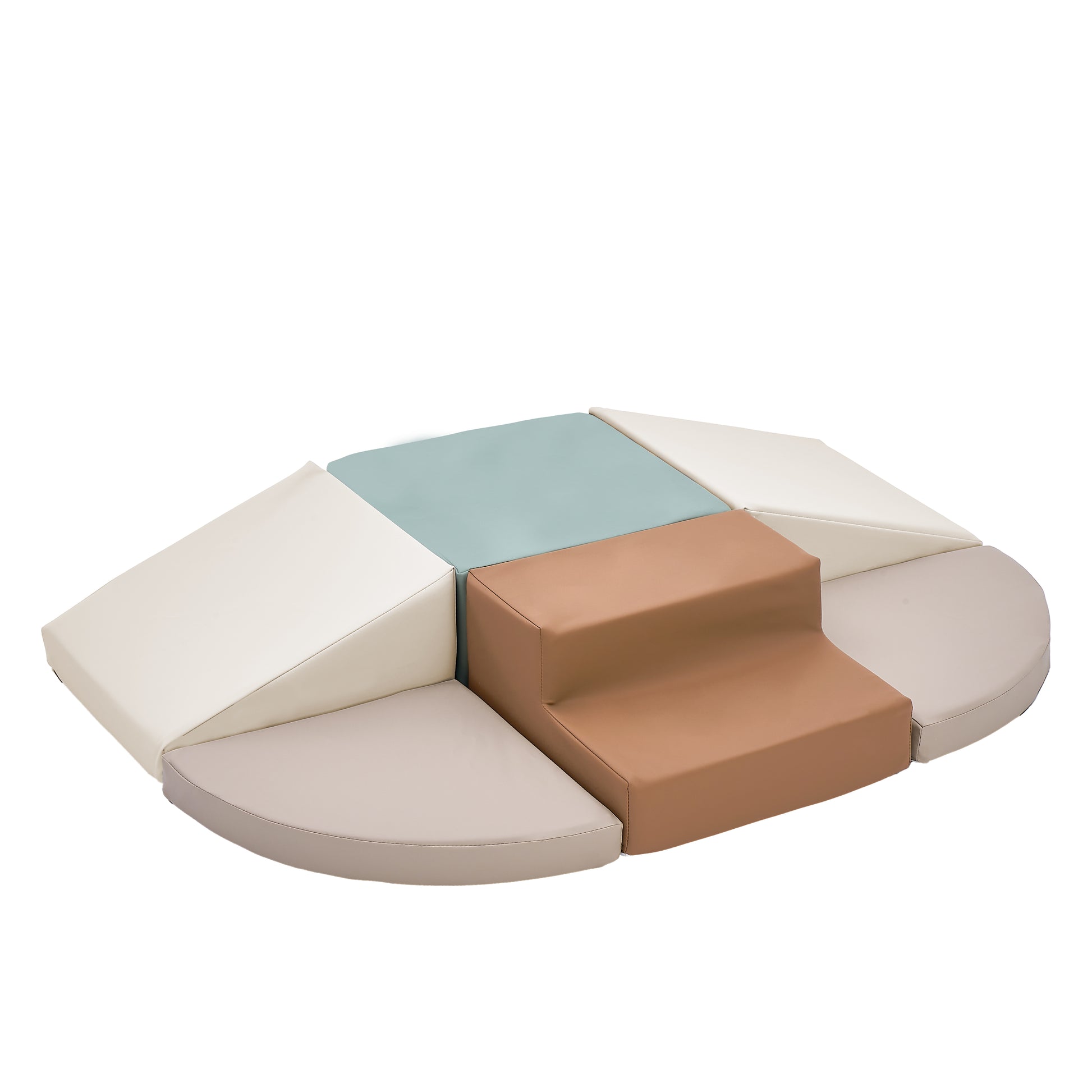 Todiby Sage Caramel Step Set modular foam leather climbing set