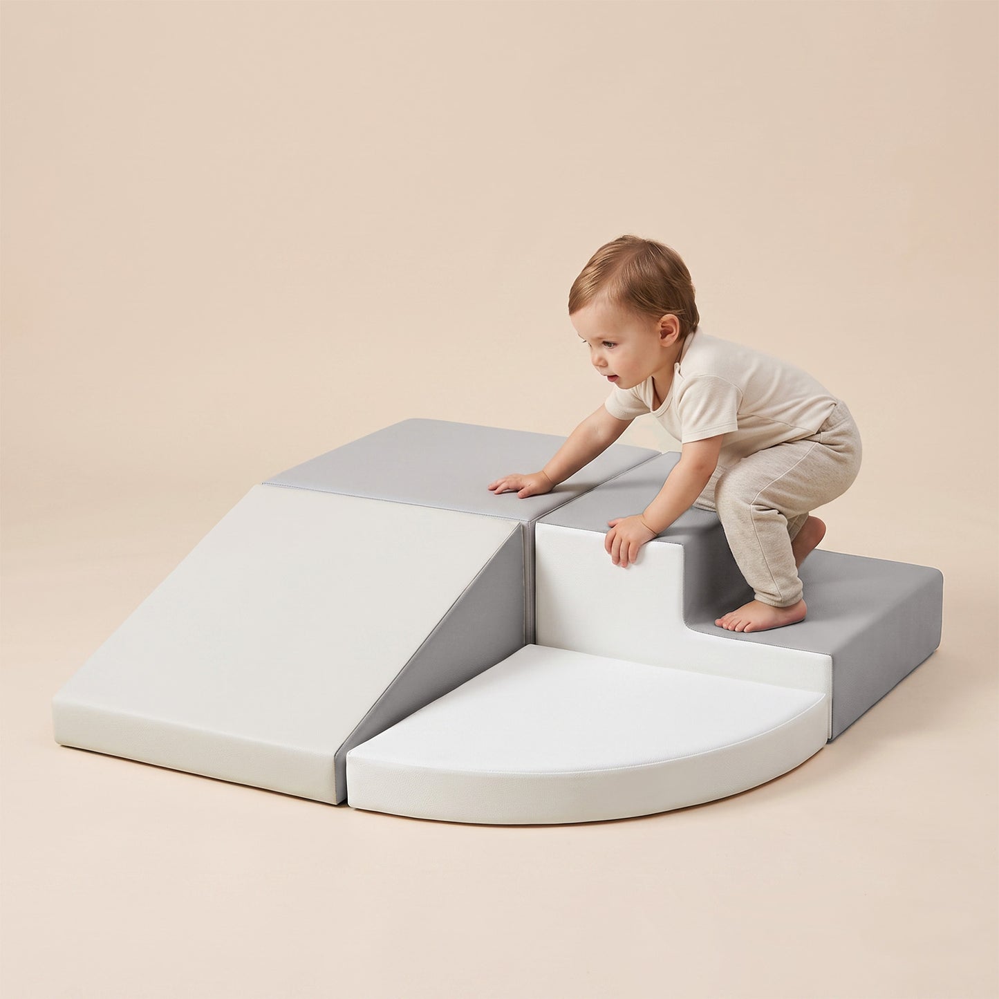 TODIBY Foam Blocks Climbing for Kids: Toddler Toys for Indoor and Outdoor Fun - Soft PU Leather Play Structure for Crawling and Sliding - Ideal for Playhouse and Play Gym Activities