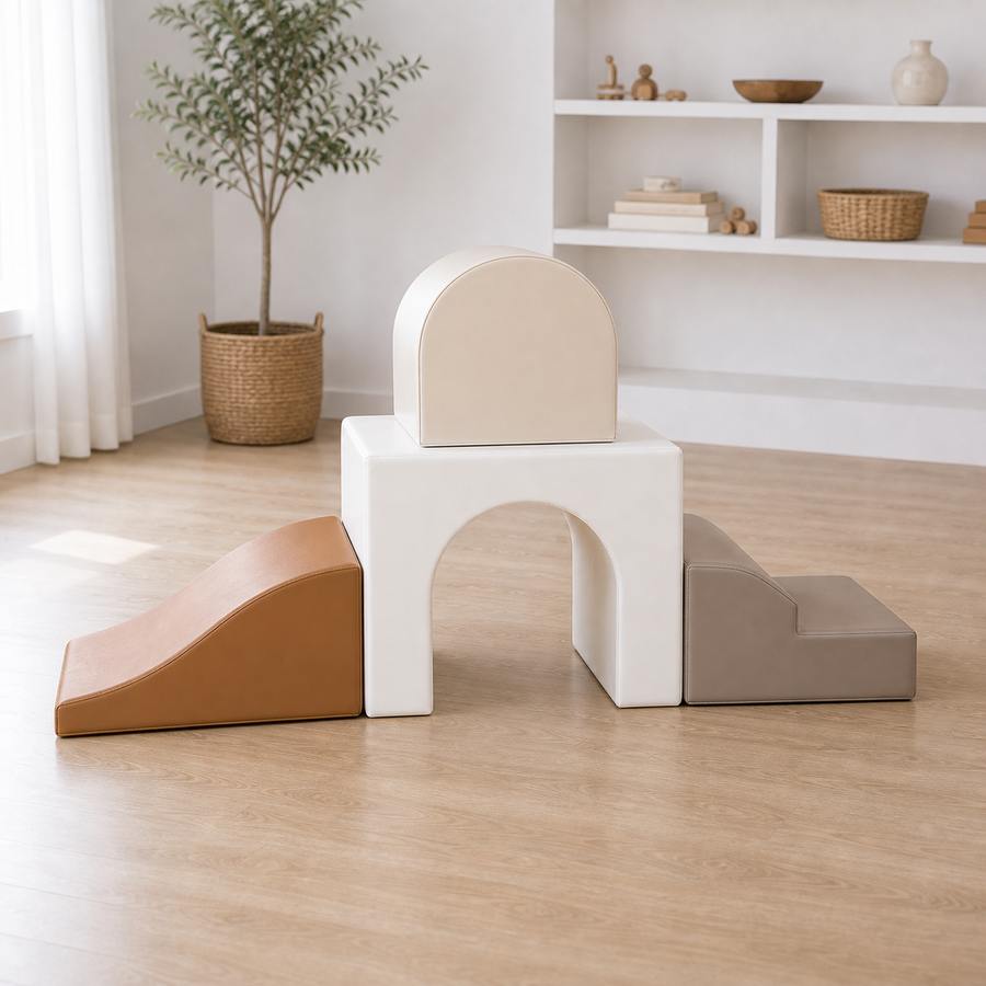 Todiby Architect Tunnel Climber natural modern playroom product photo