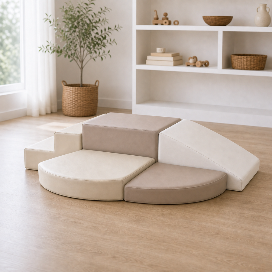 Todiby Oat Crescent Climber natural modern playroom product photo
