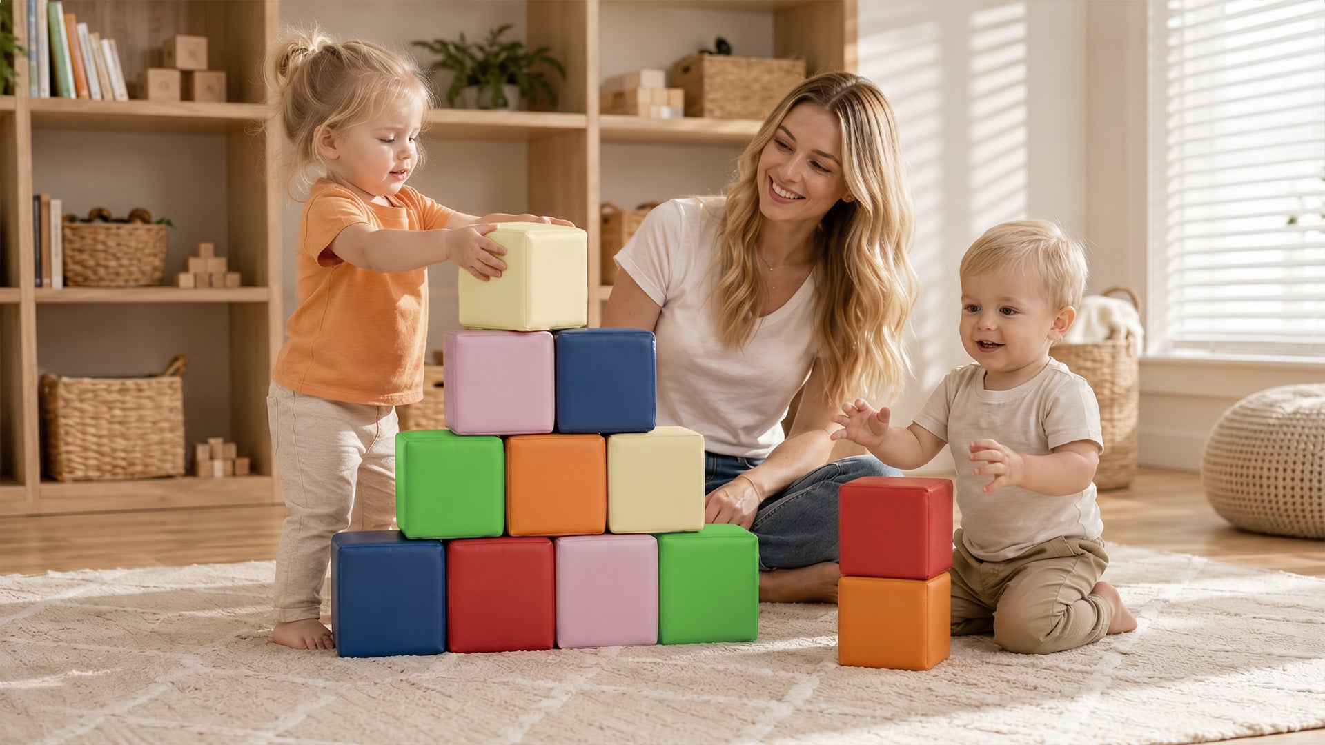 TODIBY colorful foam blocks for toddlers
